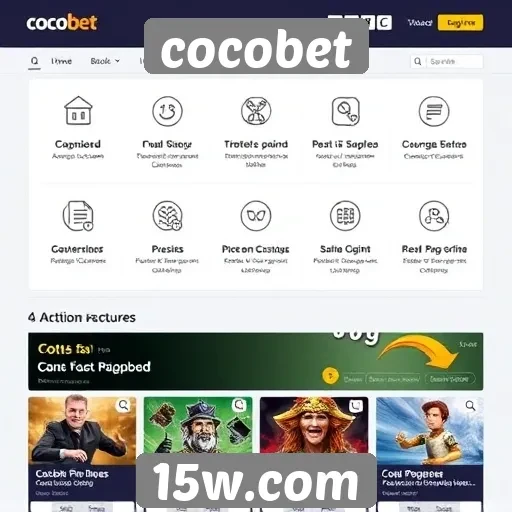 Análise das funcionalidades do site cocobet